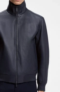 BOSS x ASTON MARTIN Lederjacke