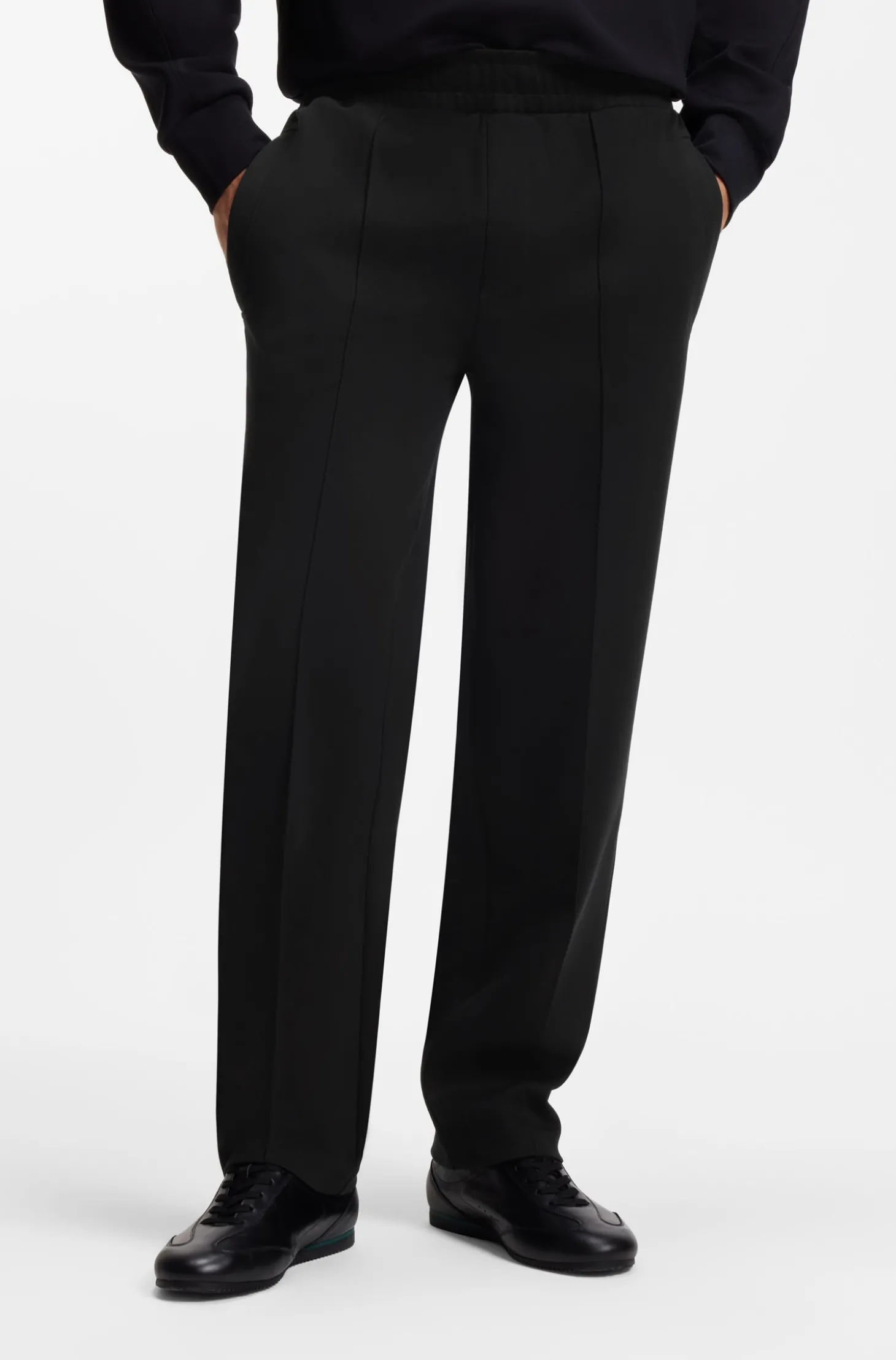 BOSS x ASTON MARTIN Modern-Fit Hose aus Baumwolle