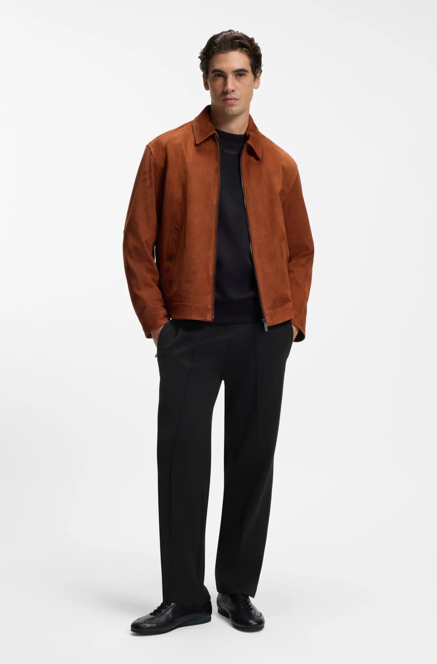 BOSS x ASTON MARTIN Modern-Fit Hose aus Baumwolle