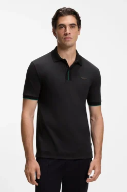BOSS x ASTON MARTIN Poloshirt aus merzerisierter Baumwolle