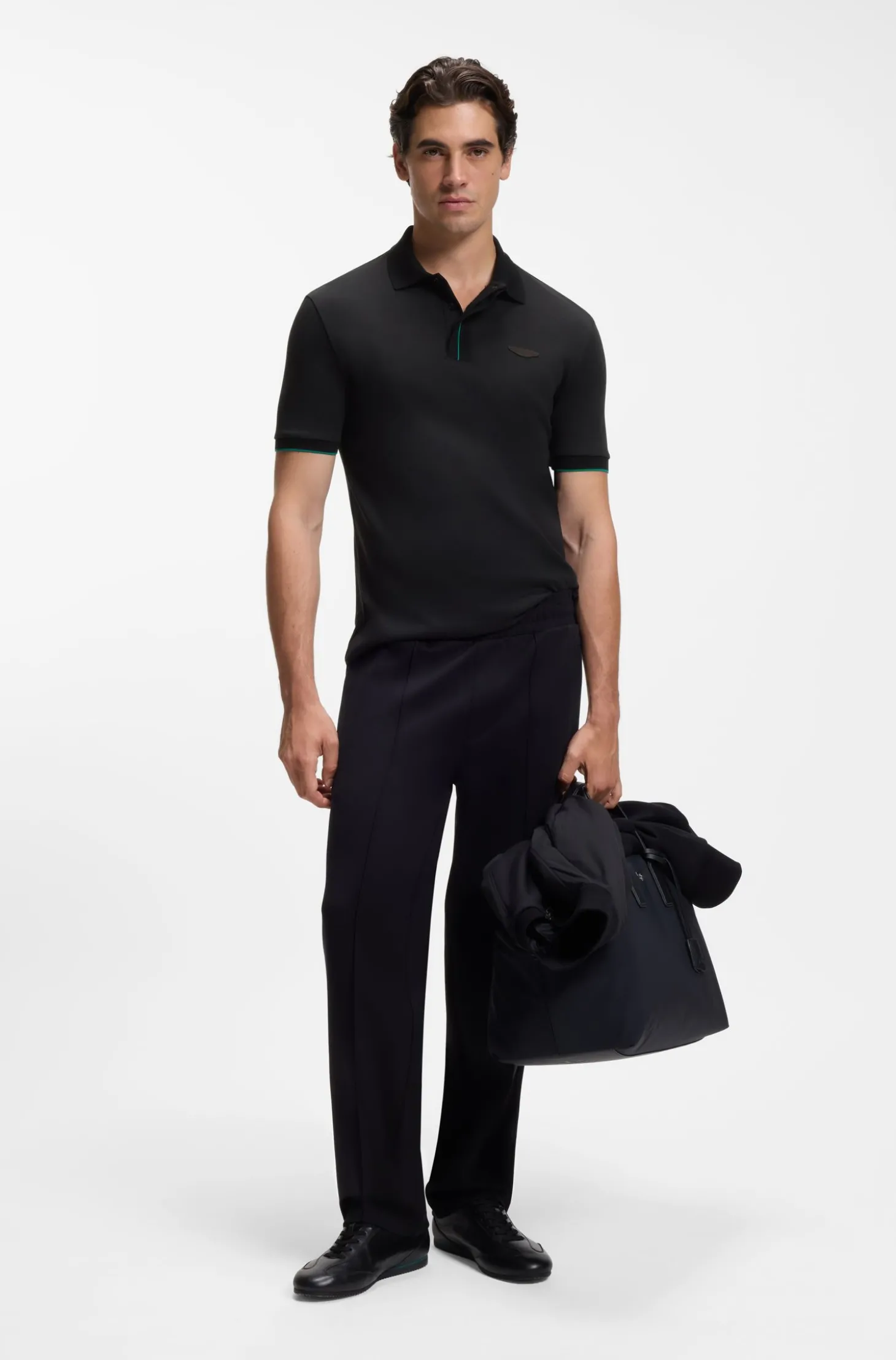 BOSS x ASTON MARTIN Poloshirt aus merzerisierter Baumwolle
