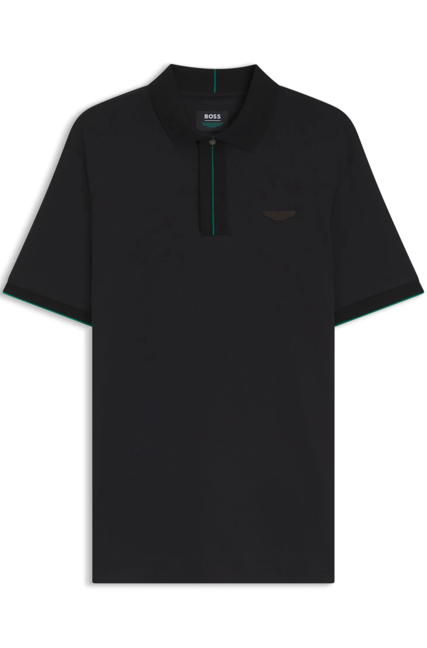 BOSS x ASTON MARTIN Poloshirt aus merzerisierter Baumwolle