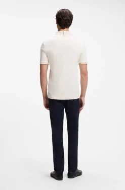 BOSS x ASTON MARTIN Poloshirt aus merzerisierter Baumwolle