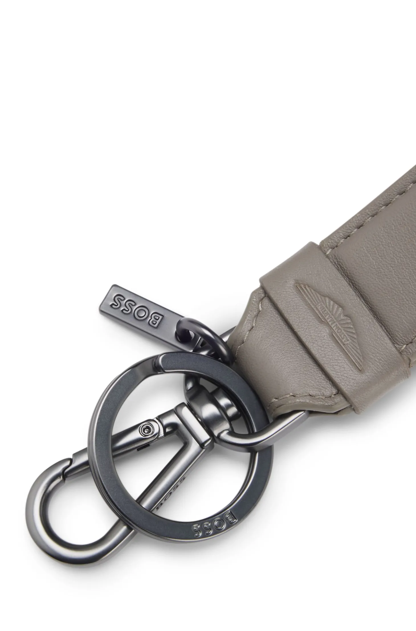 BOSS x ASTON MARTIN Schlüsselanhänger aus Leder