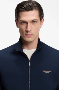 BOSS x ASTON MARTIN Sweatshirt mit Flügel-Detail