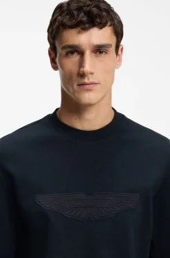 BOSS x ASTON MARTIN Sweatshirt mit Flügel-Detail