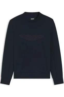 BOSS x ASTON MARTIN Sweatshirt mit Flügel-Detail