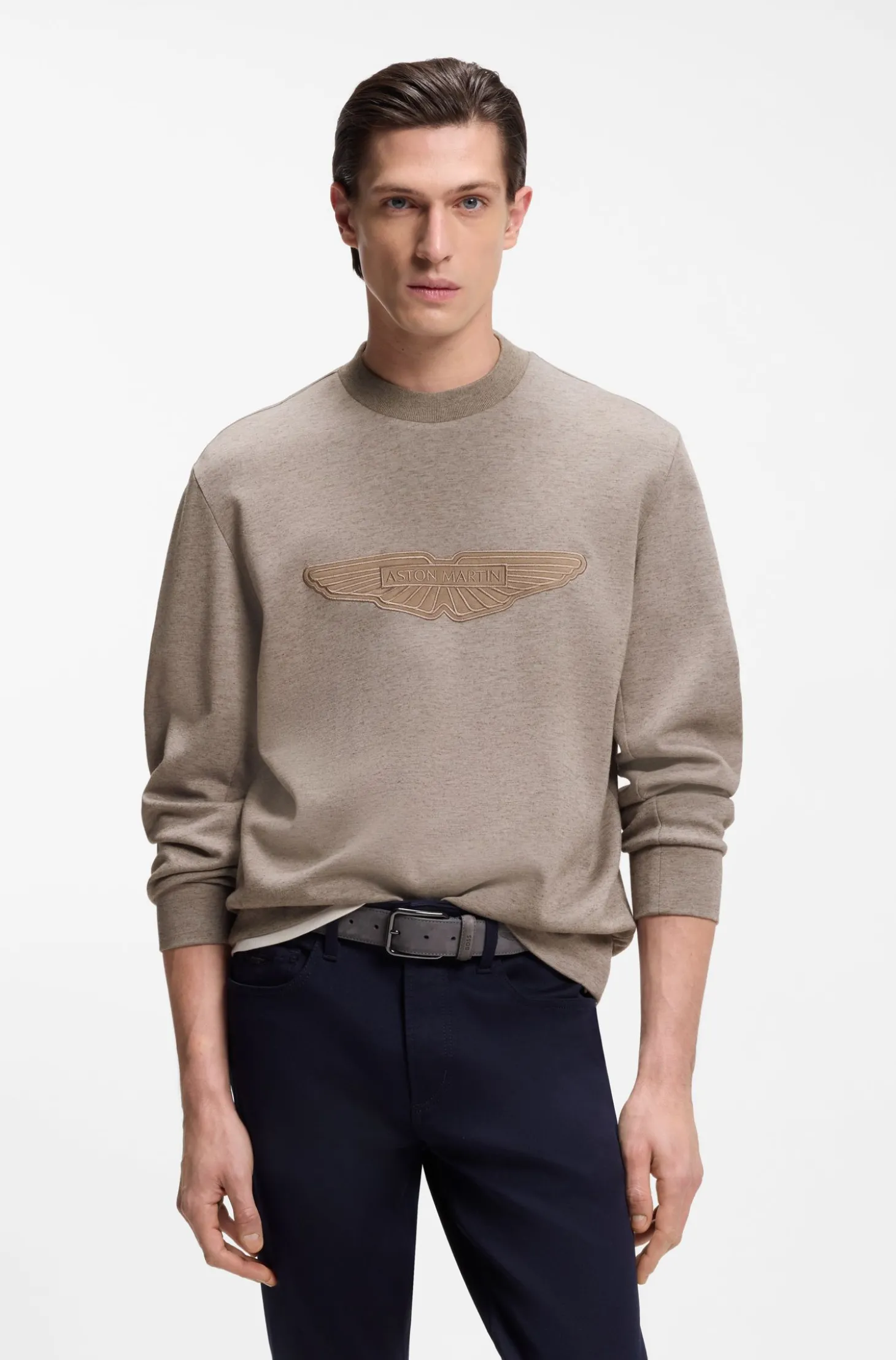 BOSS x ASTON MARTIN Sweatshirt mit Flügel-Detail