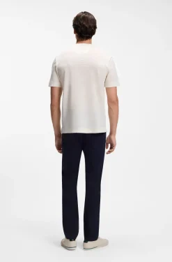 BOSS x ASTON MARTIN T-Shirt aus merzerisiertem Baumwoll-Jacquard