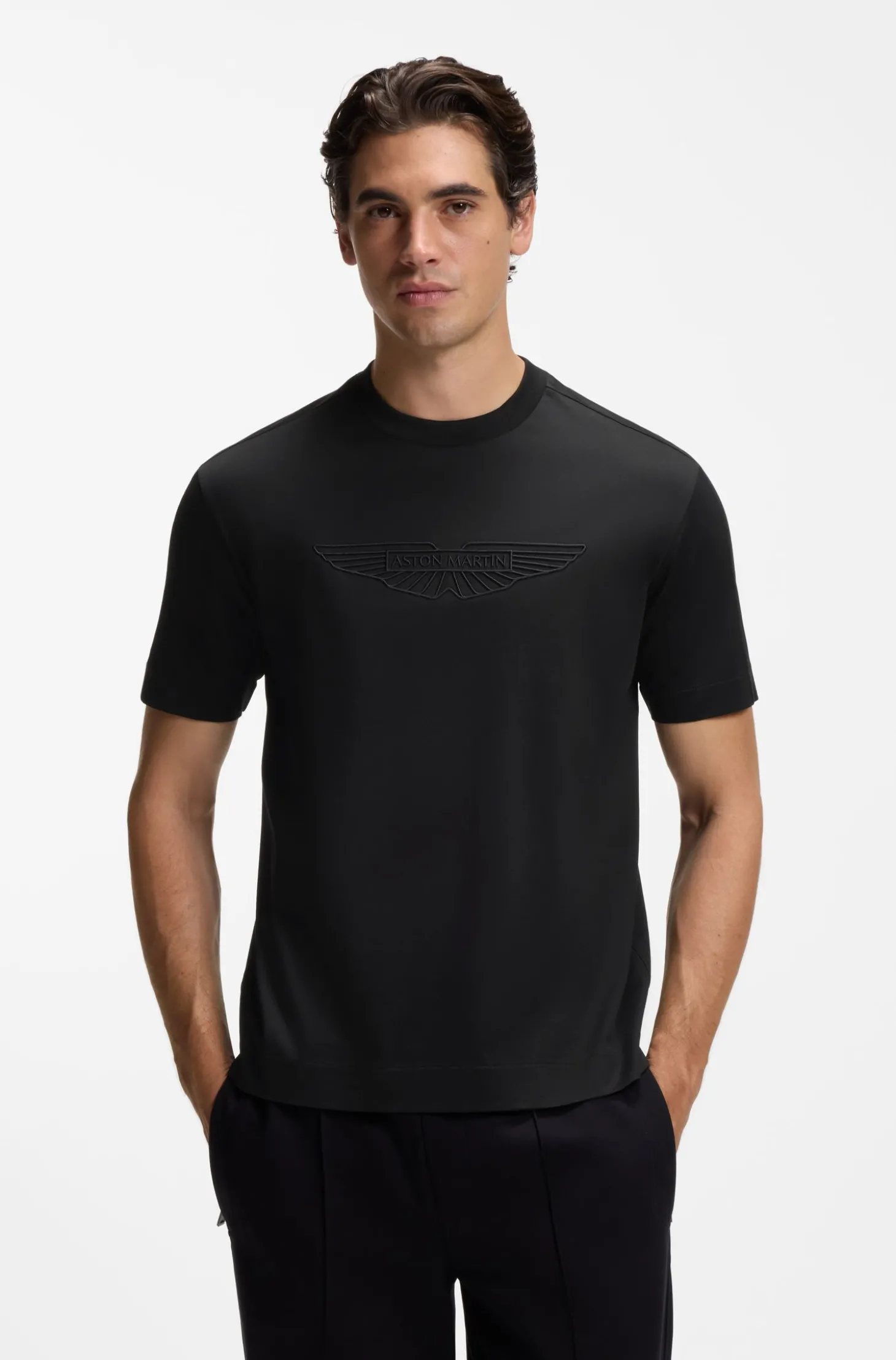 BOSS x ASTON MARTIN T-Shirt aus merzerisierter Baumwolle
