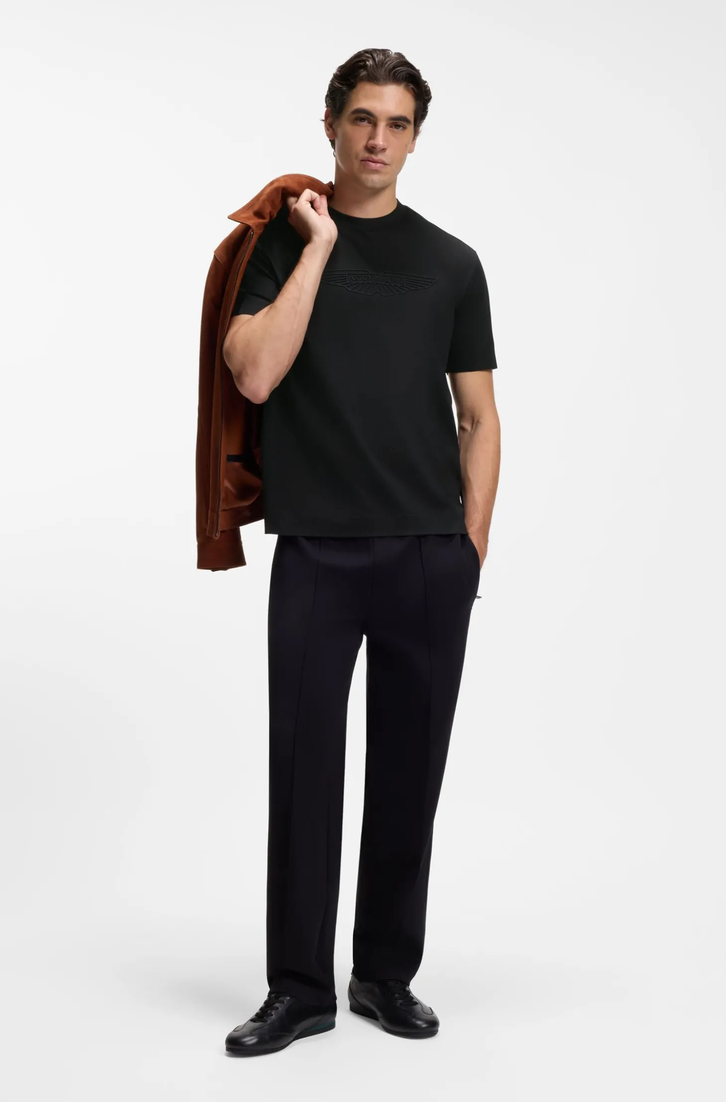 BOSS x ASTON MARTIN T-Shirt aus merzerisierter Baumwolle