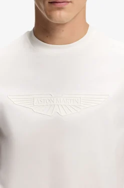 BOSS x ASTON MARTIN T-Shirt aus merzerisierter Baumwolle mit Flügel-Detail