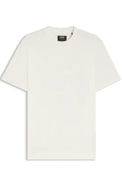 BOSS x ASTON MARTIN T-Shirt aus merzerisierter Baumwolle mit Flügel-Detail