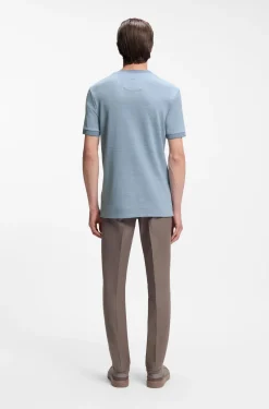 BOSS x ASTON MARTIN T-Shirt aus Wolle-Baumwoll-Jacquard