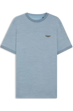 BOSS x ASTON MARTIN T-Shirt aus Wolle-Baumwoll-Jacquard