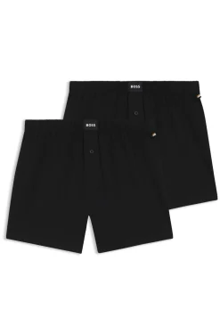 Boxershorts aus Stretch-Baumwolle im Zweierpack
