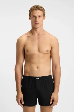 Boxershorts aus Stretch-Baumwolle im Zweierpack