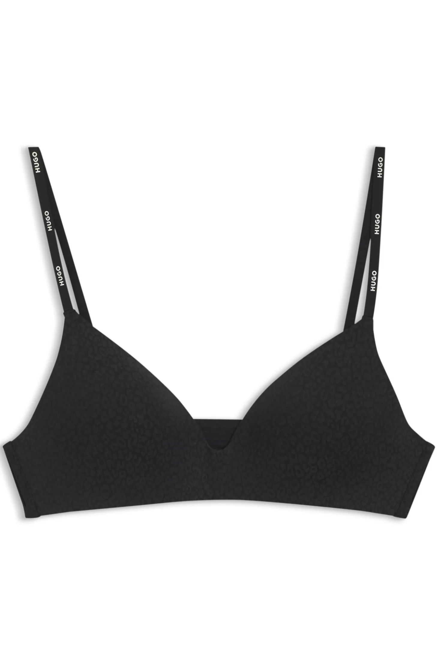 Bralette aus Stretch-Jersey mit Leoparden-Print