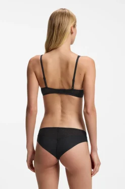 Bralette aus super softer Spitze mit goldener Plakette