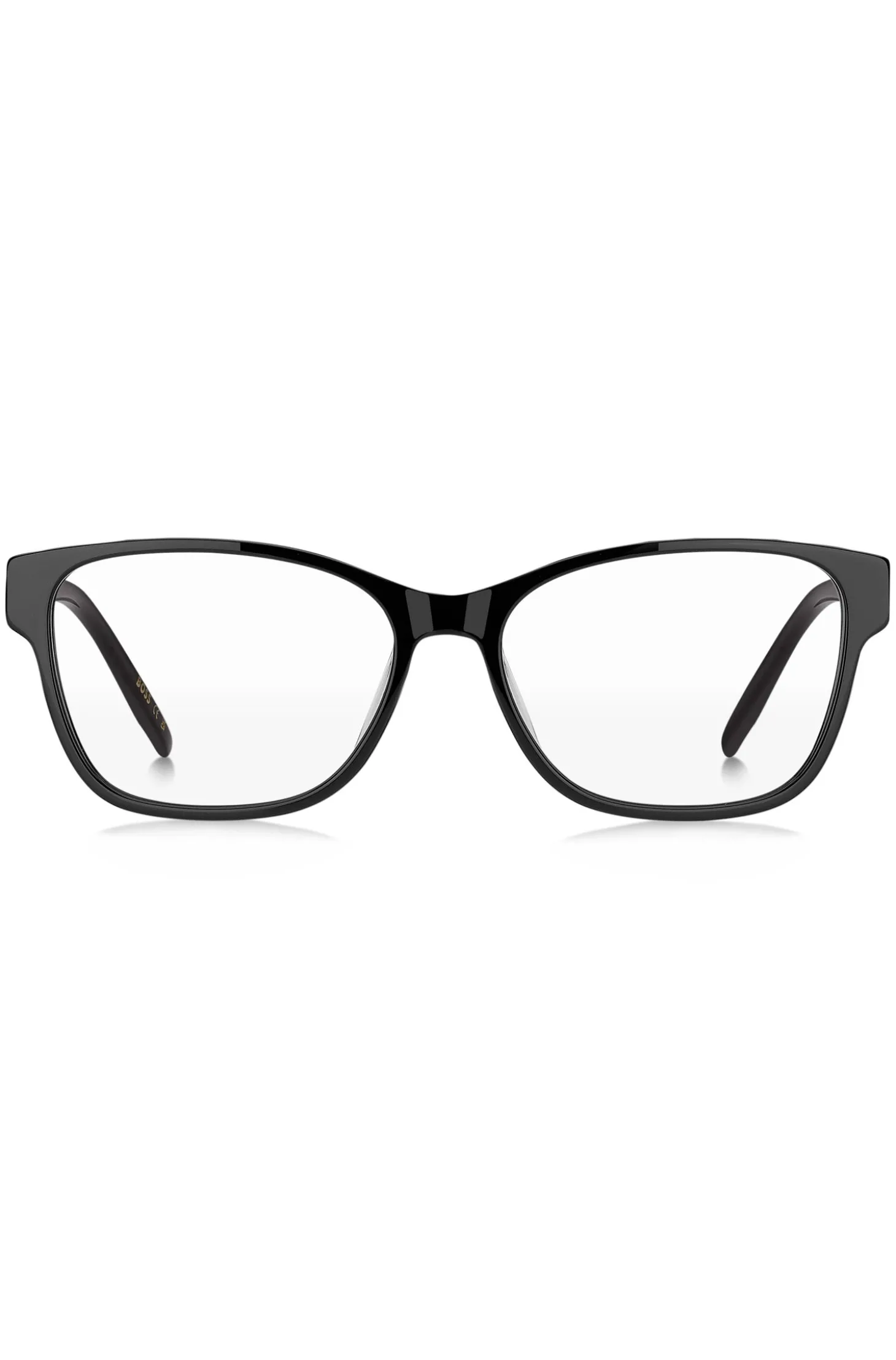 Brillenfassung aus schwarzem Acetat mit Double-B-Monogramm