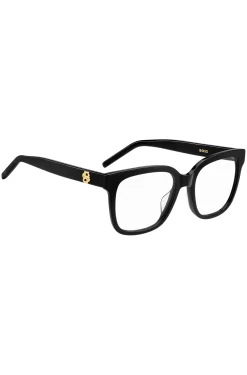 Brillenfassung aus schwarzem Acetat mit Double-B-Monogramm