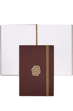 Burgunderfarbenes DIN-A5-Notizbuch mit Double-B-Monogramm
