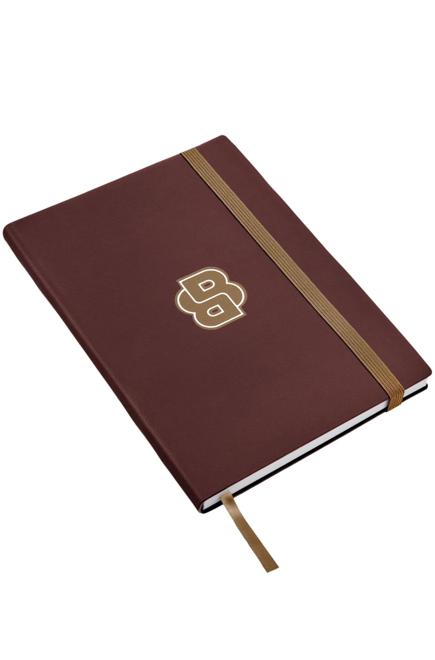 Burgunderfarbenes DIN-A5-Notizbuch mit Double-B-Monogramm