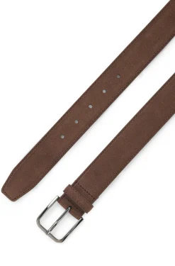 Business-Gürtel aus Leder mit polierter Schließe aus Metall