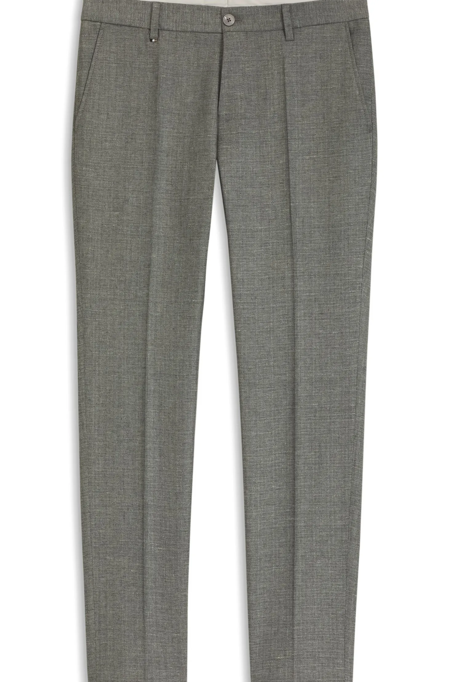 Business-Hose aus filigran gemustertem Stretch-Gewebe