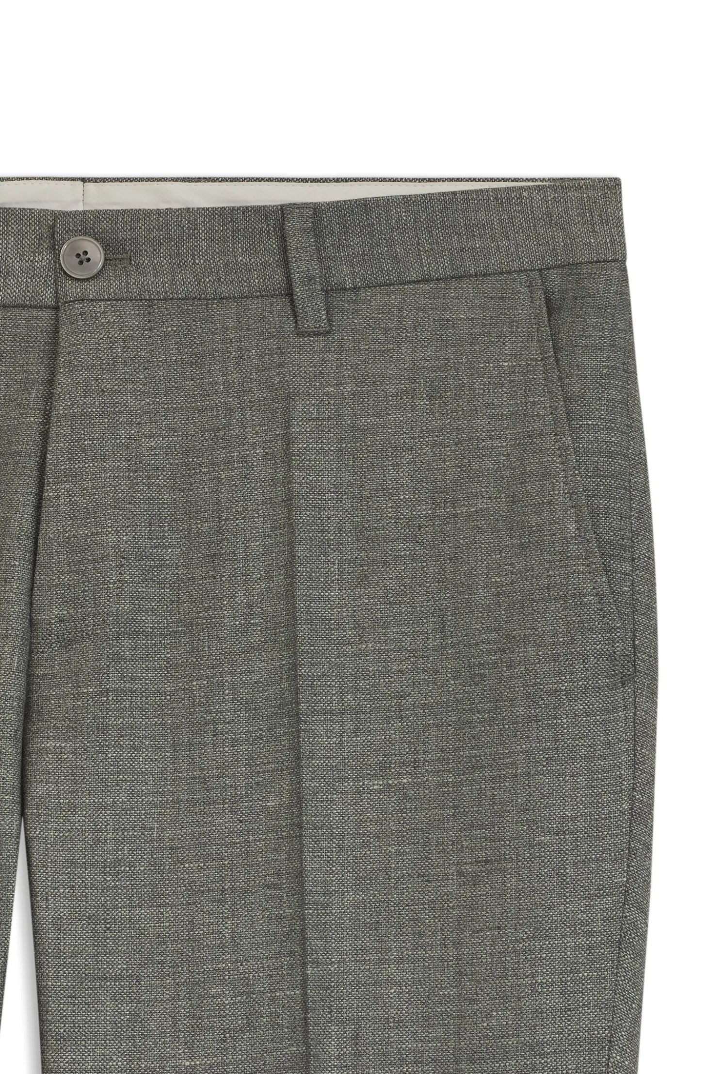 Business-Hose aus filigran gemustertem Stretch-Gewebe