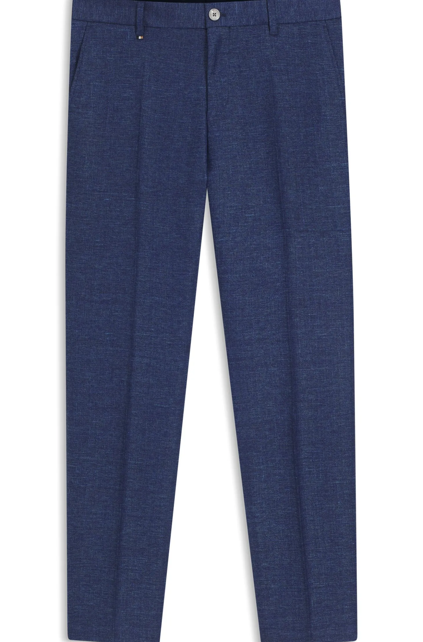 Business-Hose aus filigran gemustertem Stretch-Gewebe