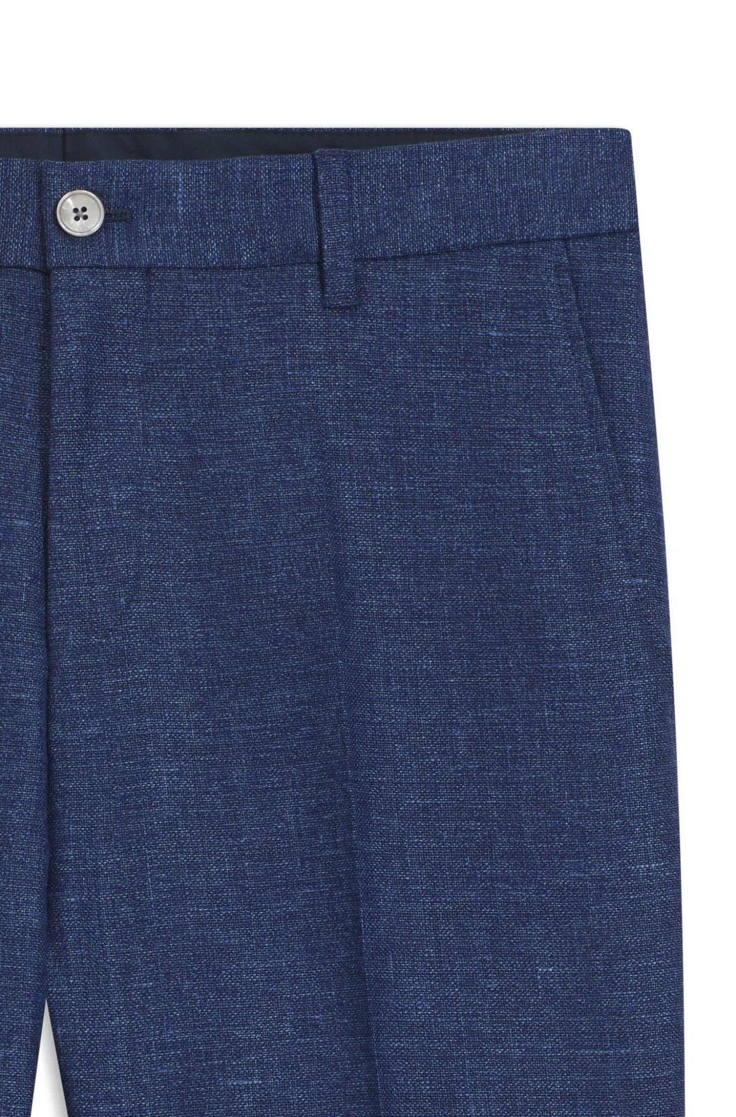 Business-Hose aus filigran gemustertem Stretch-Gewebe