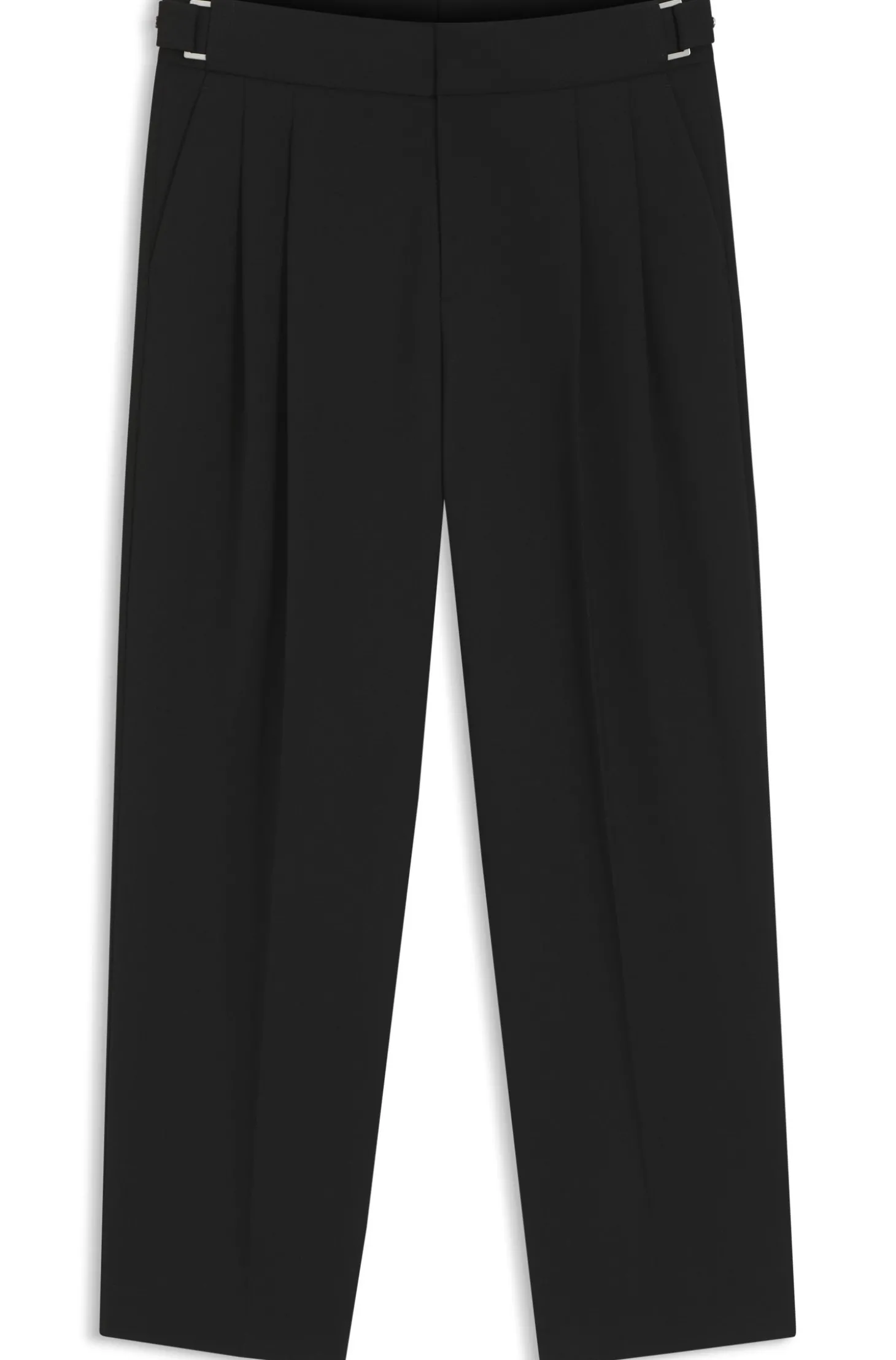 Business-Hose aus Schurwoll-Mix mit verstellbarem Bund