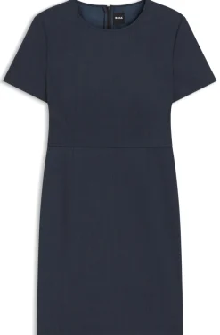 Business-Kleid aus melierter Schurwolle