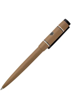 Camelfarbener Kugelschreiber mit Double-B-Monogramm