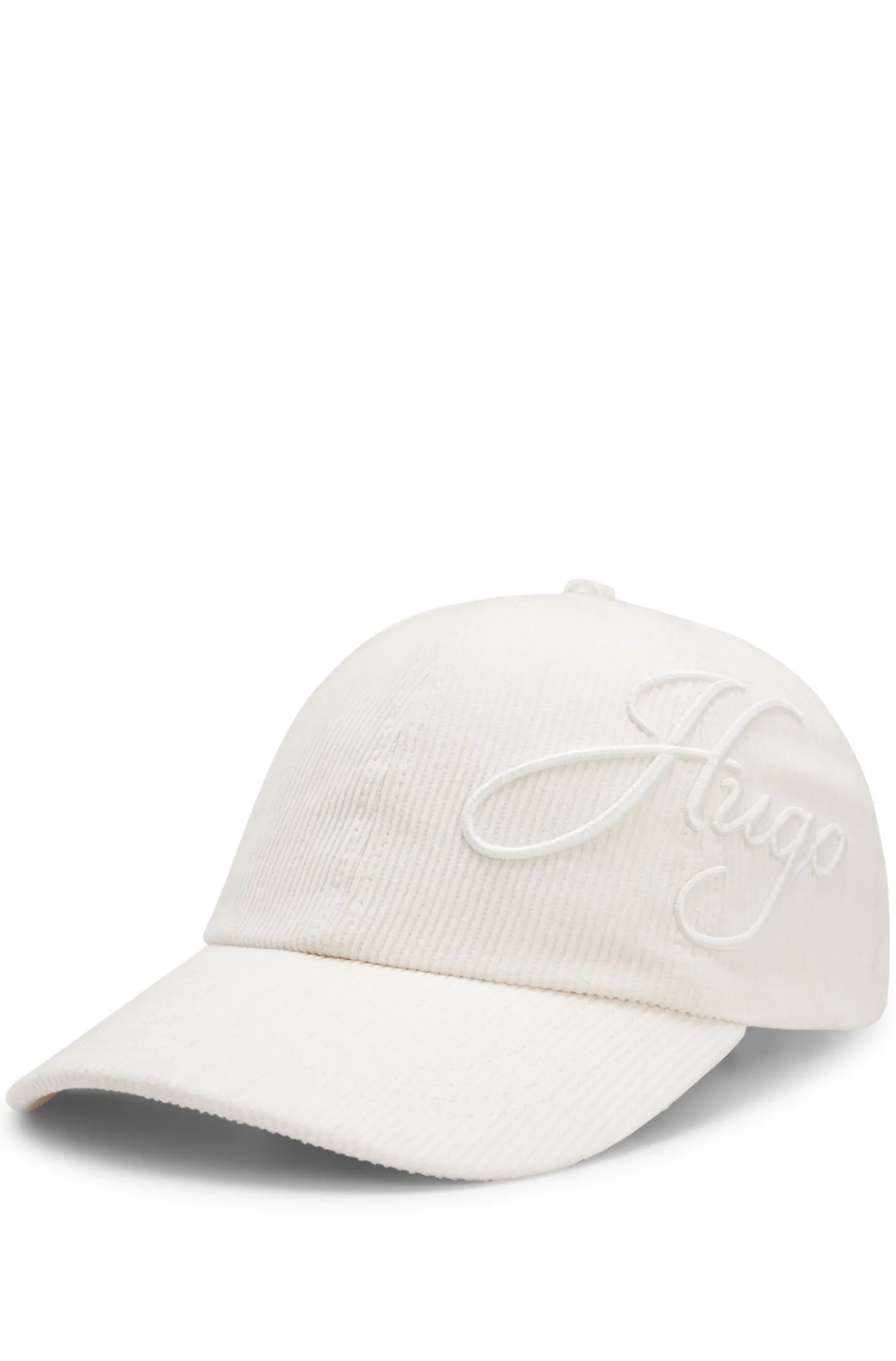 Cap aus Baumwoll-Cord mit Logo-Stickerei