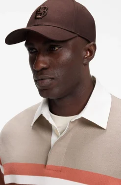 Cap aus Baumwoll-Twill mit aufgesticktem Double-B-Monogramm