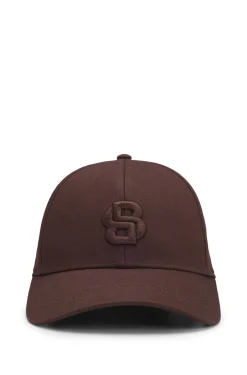 Cap aus Baumwoll-Twill mit aufgesticktem Double-B-Monogramm