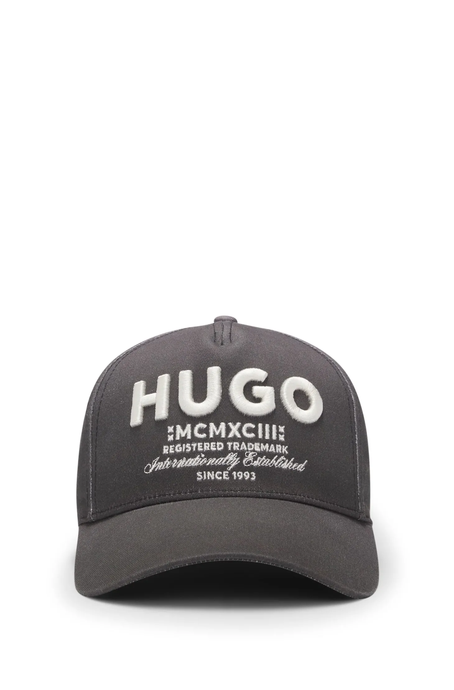 Cap aus Baumwoll-Twill mit 3D-Logo-Stickerei