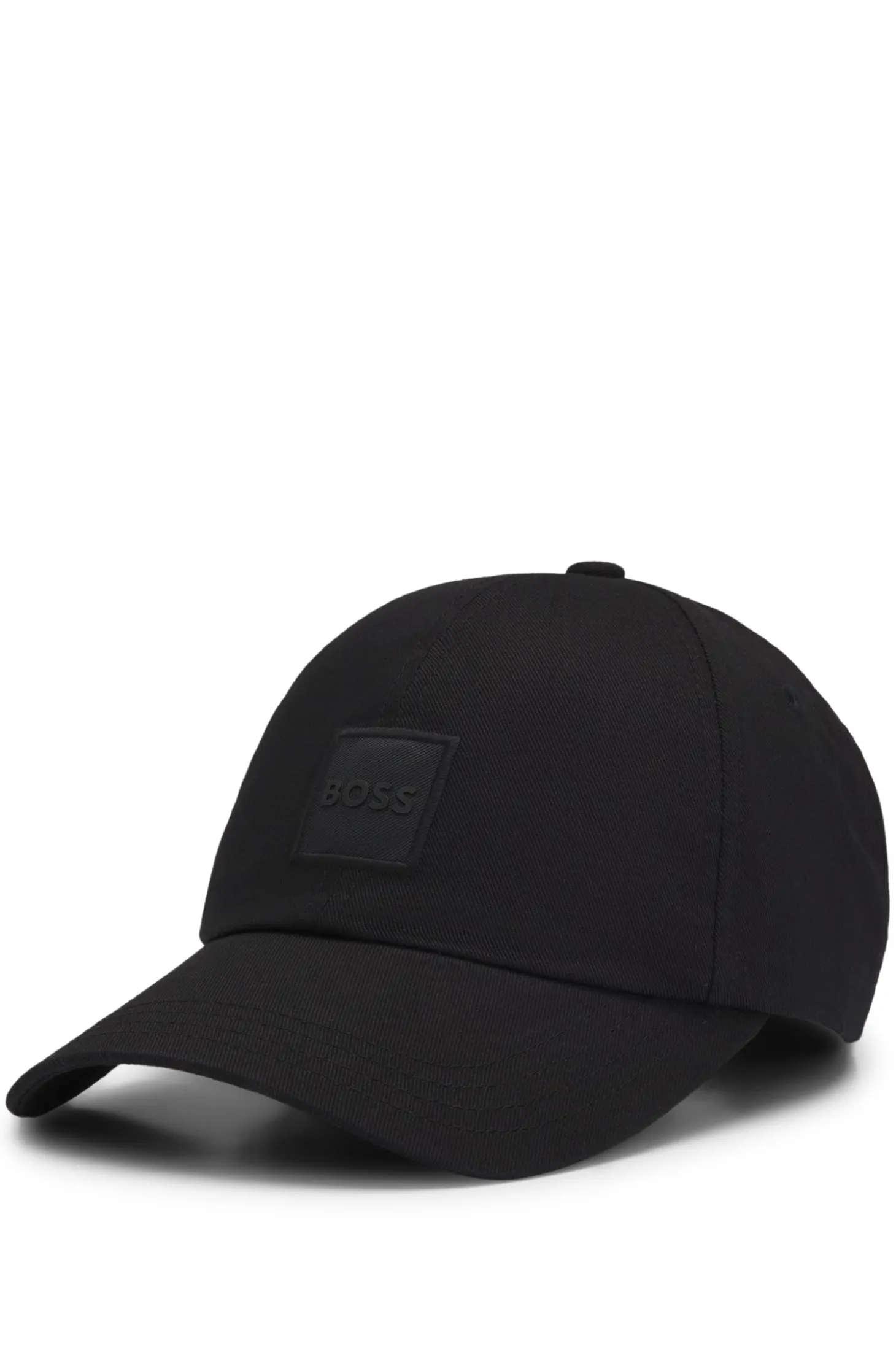 Cap aus Baumwoll-Twill mit Logo-Aufnäher