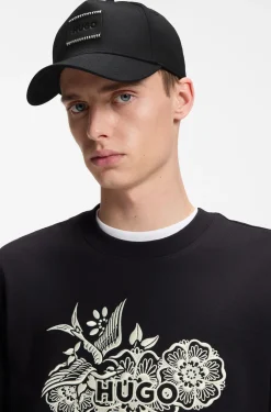 Cap aus Baumwoll-Twill mit Logo-Aufnäher