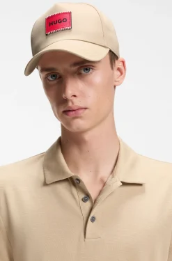 Cap aus Baumwoll-Twill mit Logo-Aufnäher