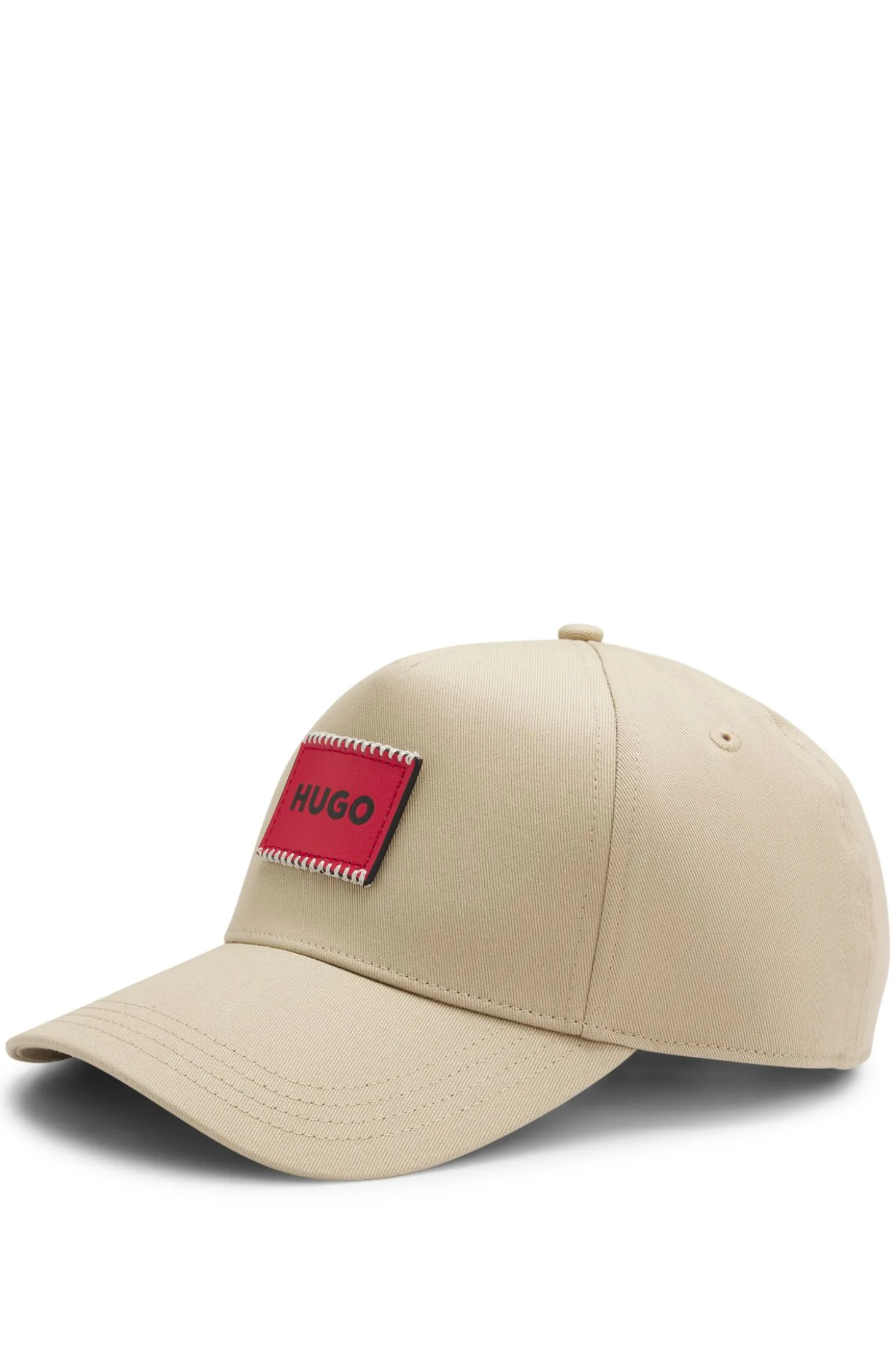 Cap aus Baumwoll-Twill mit Logo-Aufnäher