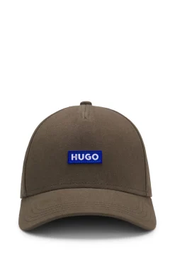 Cap aus Baumwoll-Twill mit Logo-Aufnäher
