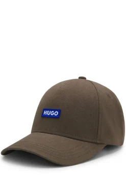 Cap aus Baumwoll-Twill mit Logo-Aufnäher