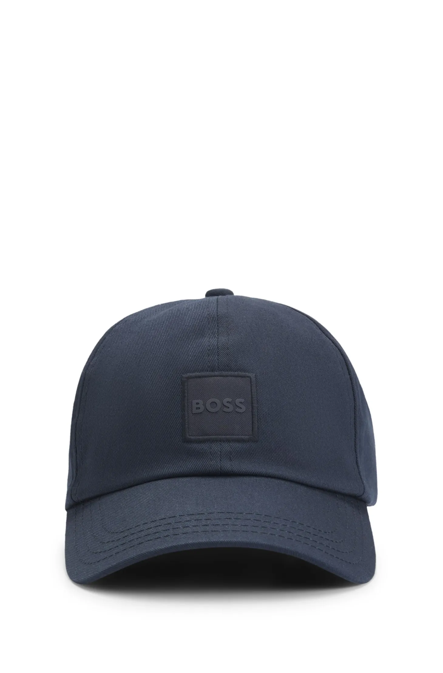 Cap aus Baumwoll-Twill mit Logo-Aufnäher