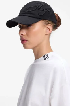 Cap aus Baumwoll-Twill mit Logo-Stickerei