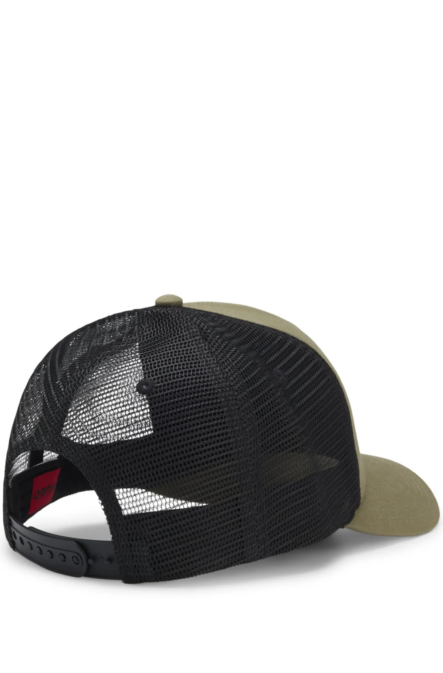 Cap aus Baumwoll-Twill mit Mesh-Einsätzen