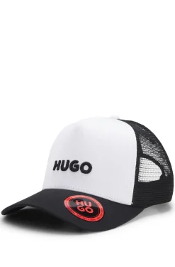 Cap aus Baumwoll-Twill mit Mesh-Einsätzen