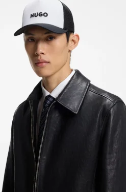 Cap aus Baumwoll-Twill mit Mesh-Einsätzen